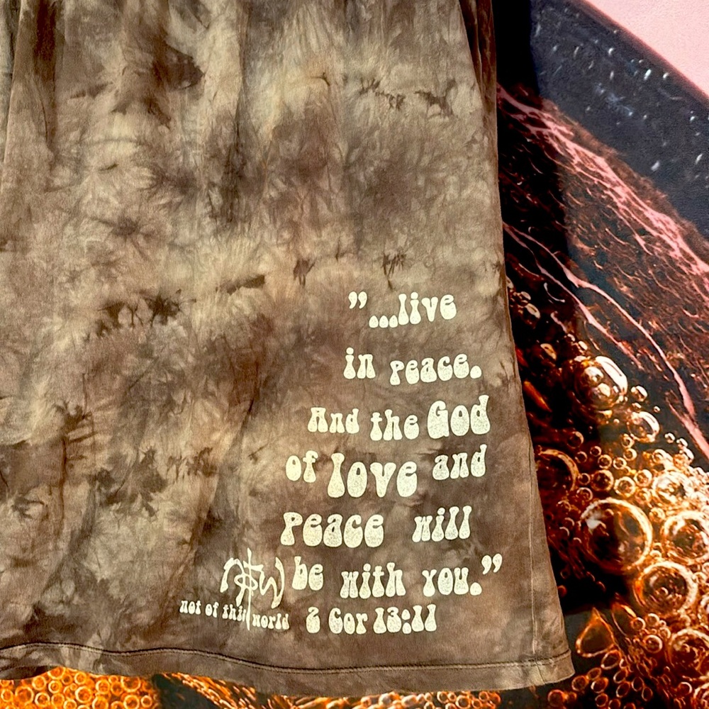 Brown Tie-Dye Heart Top - Picture 7 of 9